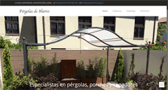 Desktop Screenshot of pergolasdehierro.com