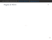 Tablet Screenshot of pergolasdehierro.com